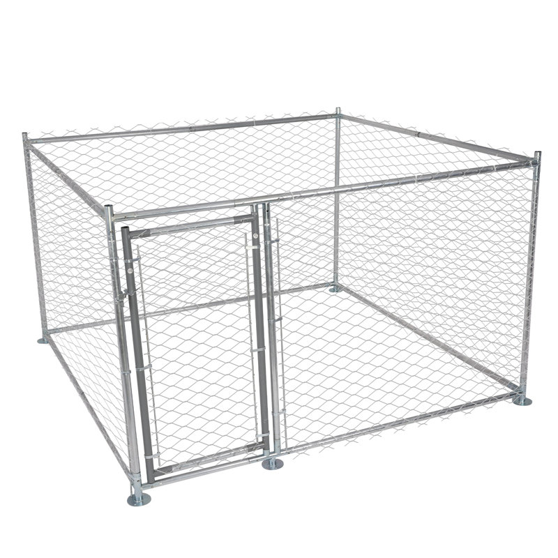 LUCKYREMORE Metal Dog Kennel Outdoor For Large Dog, Easy To Clean